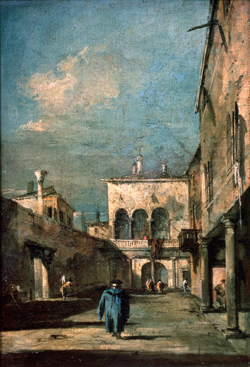 الفناء الفينيسي ، 1770. بواسطة فرانشيسكو غواردي