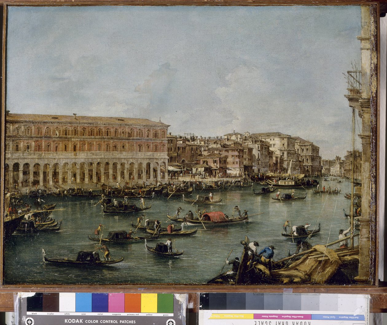 منظر للقناة الكبرى مع Fabbriche Nuove di Rialto ، 1756-60 بواسطة فرانشيسكو غواردي