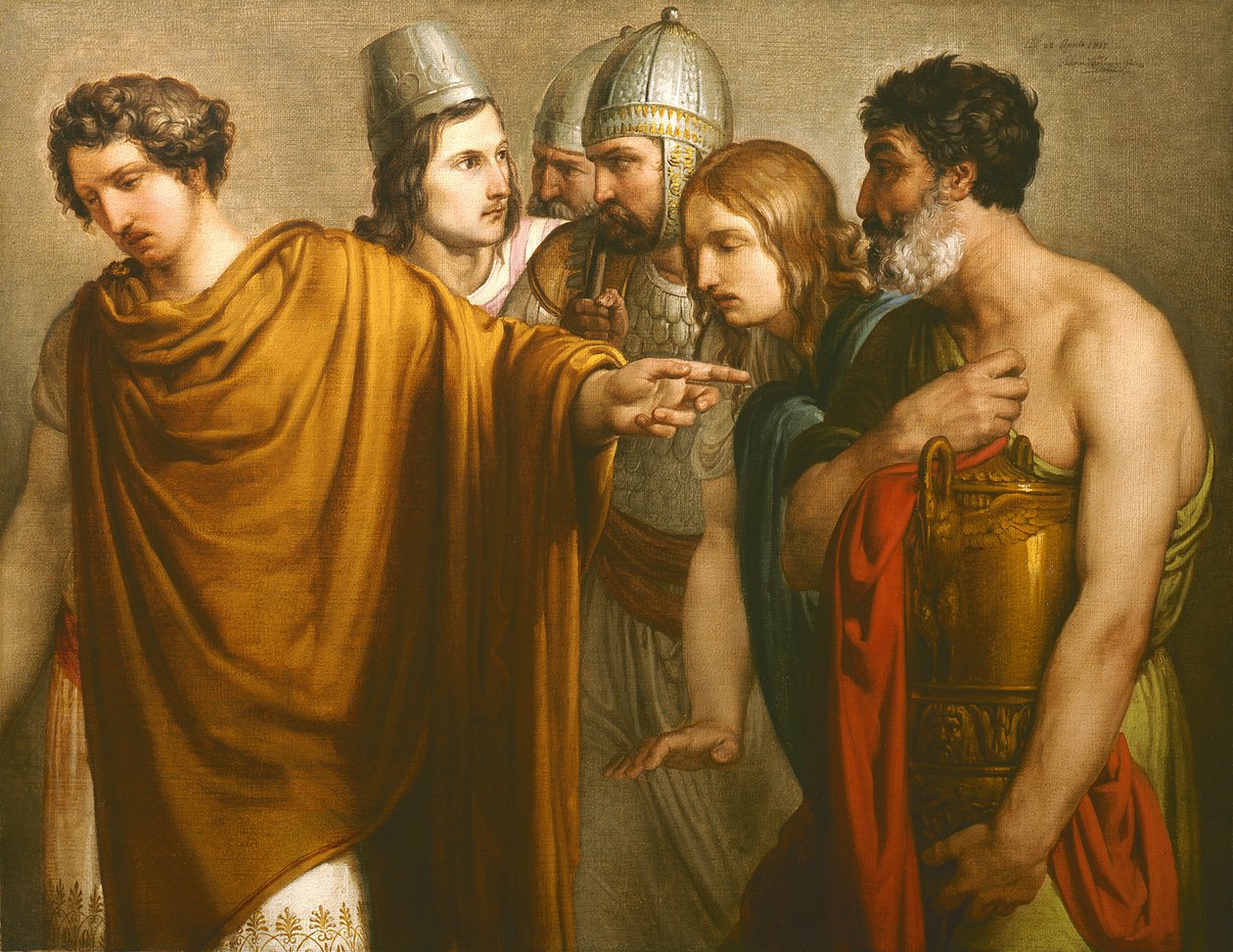 وفاة Abradatas (Abradates ، Abradate) par Hayez ، Francesco (1791-1882). زيت على قماش بواسطة فرانشيسكو هايز