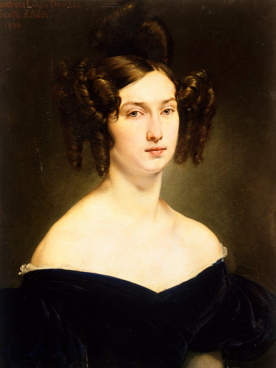 صورة للكونتيسة لويجيا دوغلاس سكوتي دادا ، بقلم فرانشيسكو هايز (1791-1882) ، زيت على قماش ، 46،6x61،8 سم ، حوالي 1830 بواسطة فرانشيسكو هايز