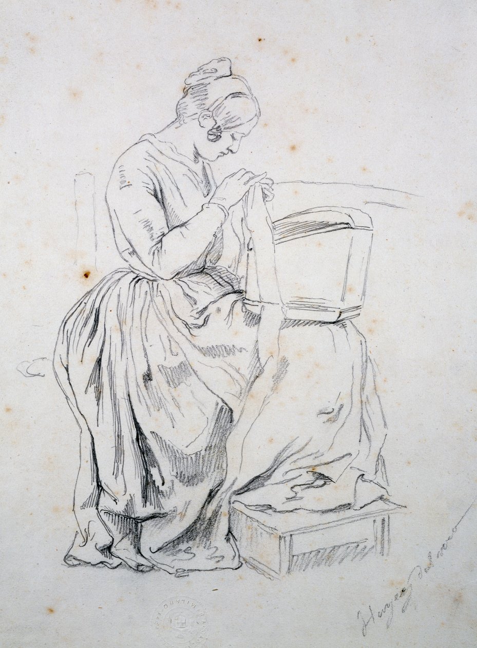 Study for Portrait of his wife بواسطة فرانشيسكو هايز