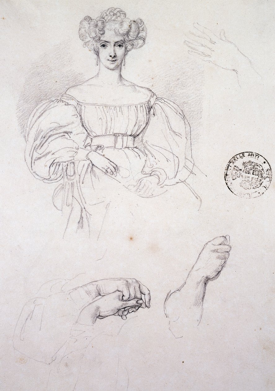 Study for Portrait of woman بواسطة فرانشيسكو هايز