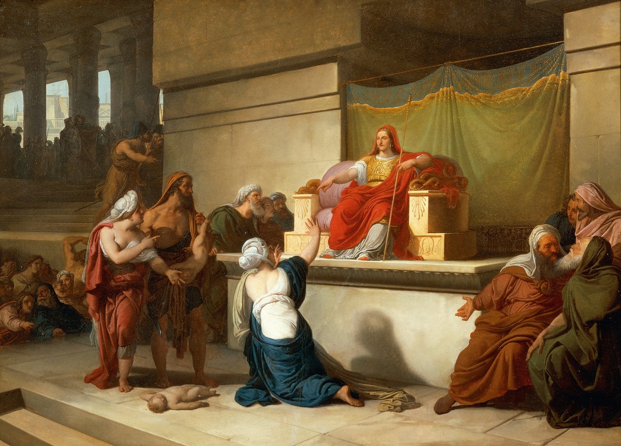 حكم سليمان ، بقلم فرانشيسكو هايز (1791-1882) ، زيت ، 54.4 × 75 سم ، 2. بواسطة فرانشيسكو هايز