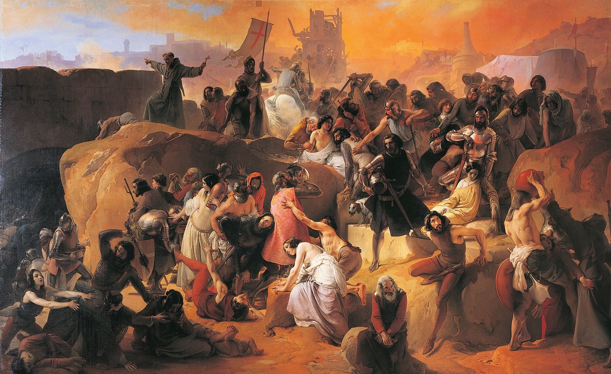 تفاصيل العطش الذي عانى منه الصليبيون الأوائل في القدس ، بقلم فرانشيسكو هايز بواسطة فرانشيسكو هايز
