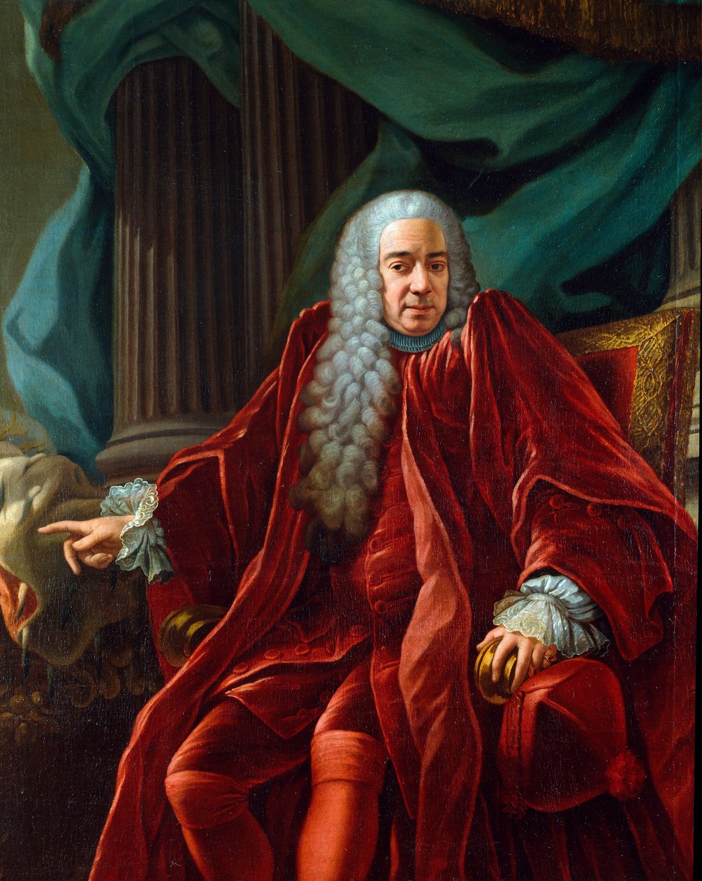صورة لأجوستينو فيالي (1692-1777) دوج من جمهورية الجينات من 1750 إلى 1752 لوحة لفرانشيسكو ناريس (حوالي 1719-1785) 1750 تقريبًا. شمس. 153x122 سم سيستري ليفانتي ، جاليريا ريزي بواسطة فرانشيسكو ناريس