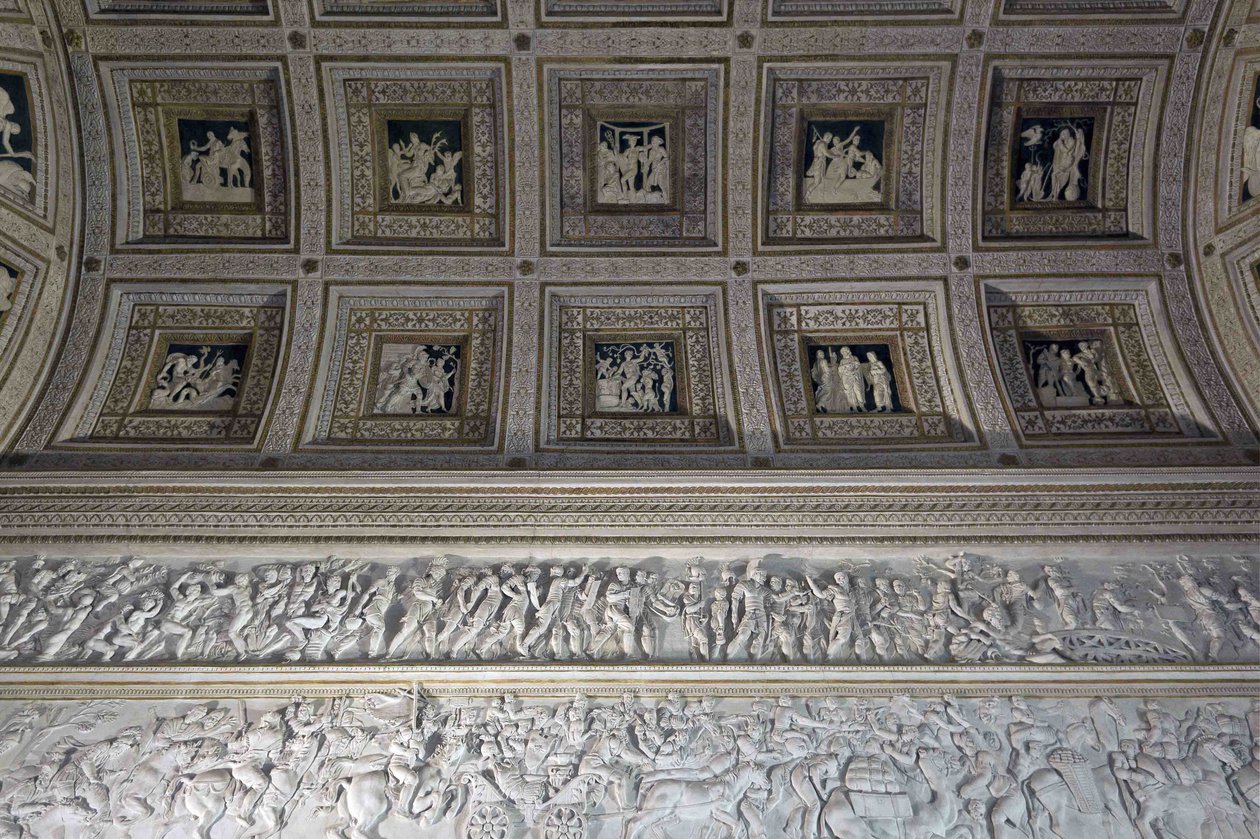 غرفة كاميرا Stuccoes degli Stucchi في Palazzo del Tè ، 1526-1534 بواسطة فرانشيسكو بريماتيكيو