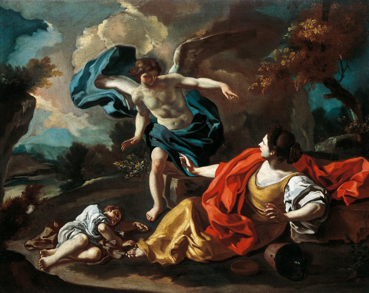 Hagar and Ishmael, by Francesco de Mura (1696-1782), oil on canvas, 73x98 cm بواسطة فرانشيسكو سوليمينا