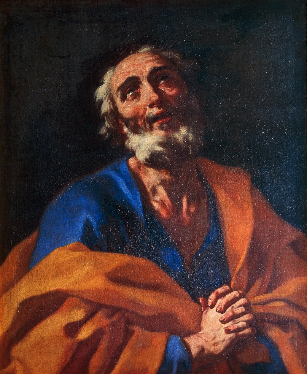 St Peter, by Francesco Solimena (1657-1747), oil on canvas, 79x65 cm. بواسطة فرانشيسكو سوليمينا
