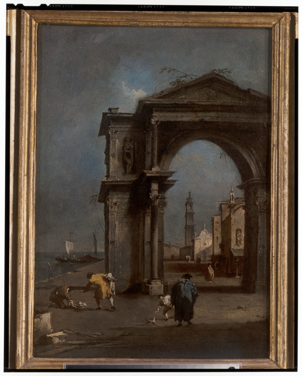 Capriccio مع قوس النصر والخلفية الحضرية بواسطة فرانشيسكو و / أو جيان أنطونيو (1699 1761) غواردي