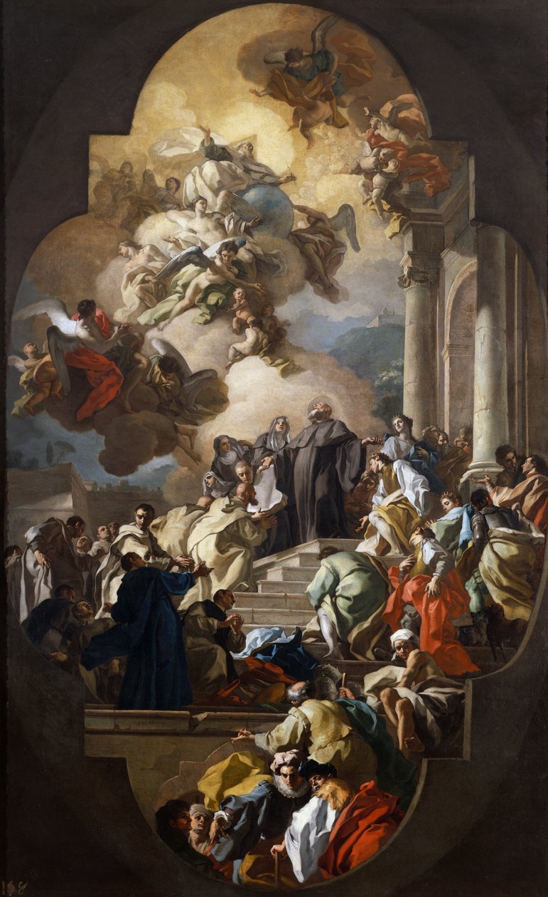Vision of St. Benedict بواسطة فرانشيسكو دي مورا