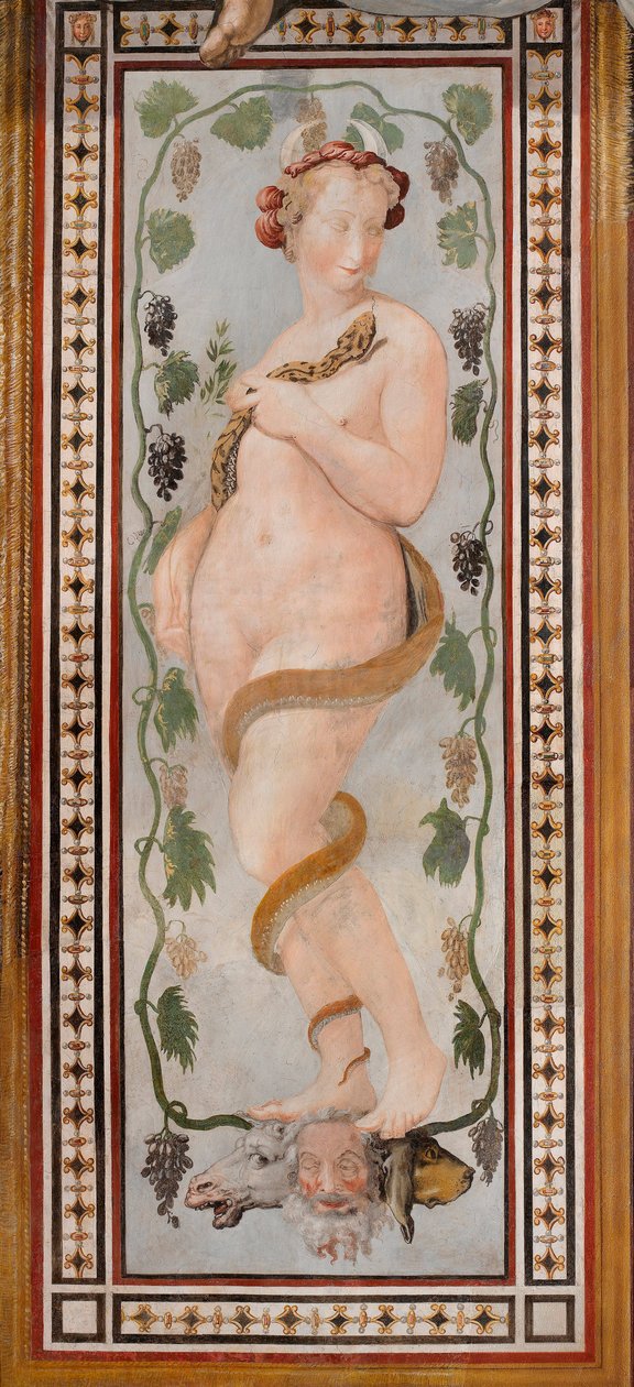 "هيكات" "فريسكو دي فرانشيسكو دي روسي (1510-1563) مقابل 1544 خافت 250 × 125 سم Palazzo Vecchio ، فلورنسا بواسطة فرانشيسكو دي روسي سالفياتي