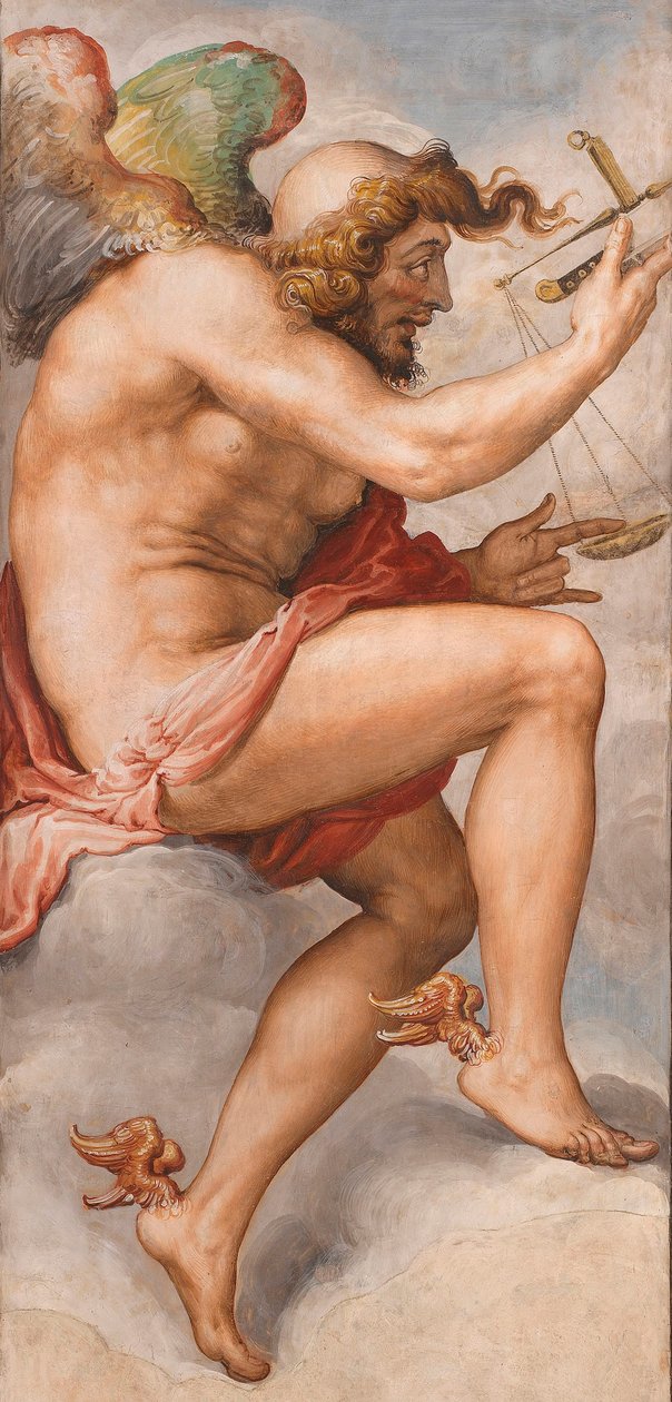 KAIROS (الوقت المناسب) - وقت اتخاذ القرار (كايروس) لوحة جدارية بقلم Francescoi de Rossi (1510-1563) حوالي 1544 Palazzo Vecchio ، فلورنسا بواسطة فرانشيسكو دي روسي سالفياتي