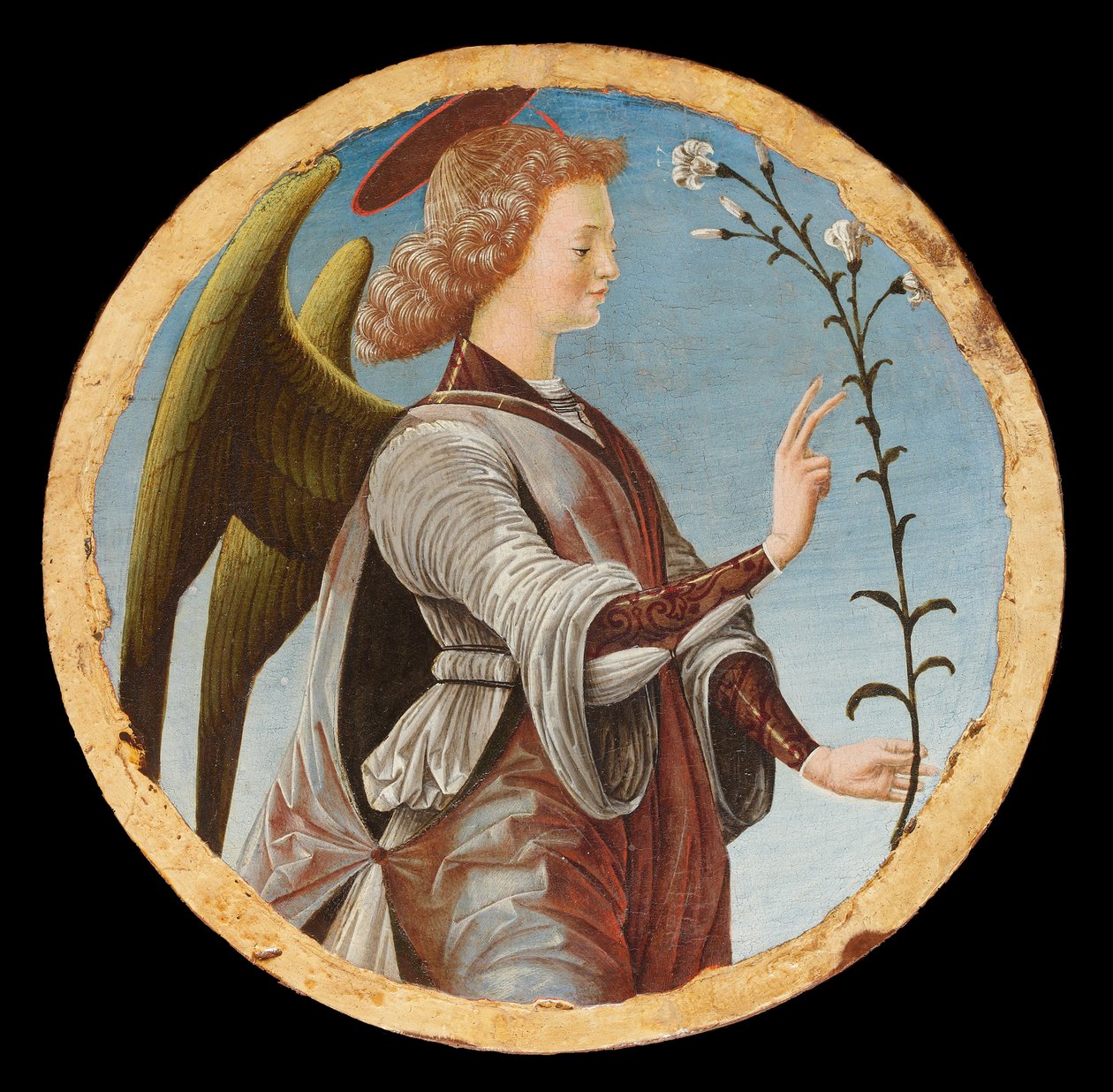 Griffoni Polyptych: ملاك البشارة ، حوالي 1472-1473. بواسطة فرانشيسكو ديل كوسا