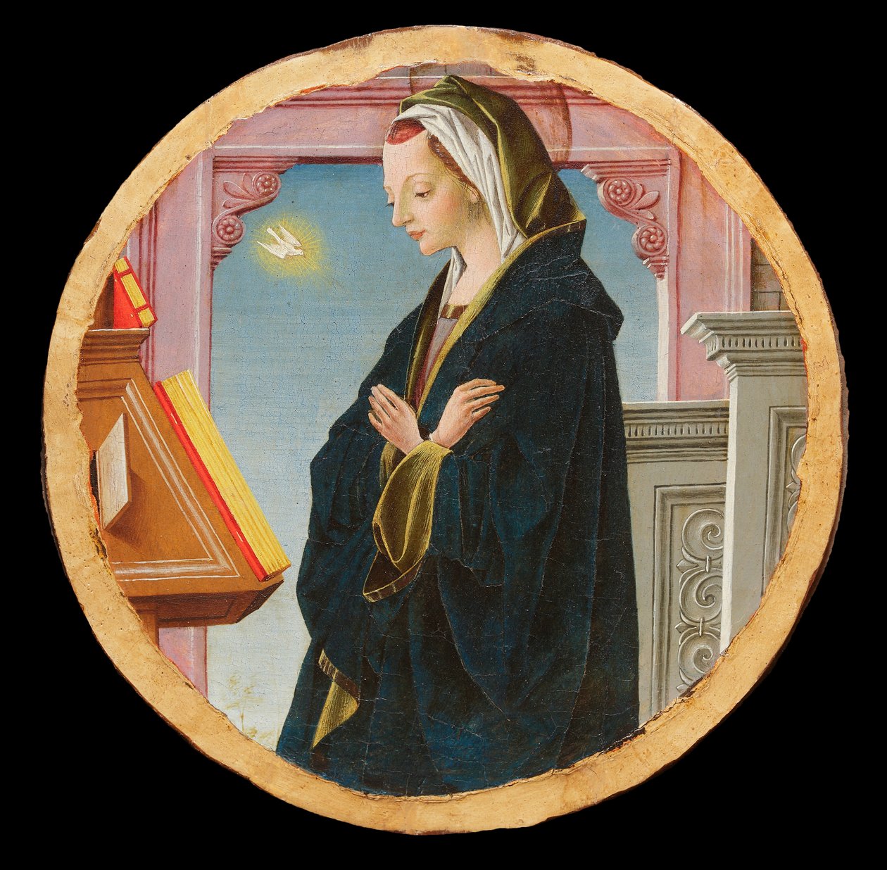 Griffoni Polyptych: Virgin Annunciate ، حوالي 1472-1473. بواسطة فرانشيسكو ديل كوسا