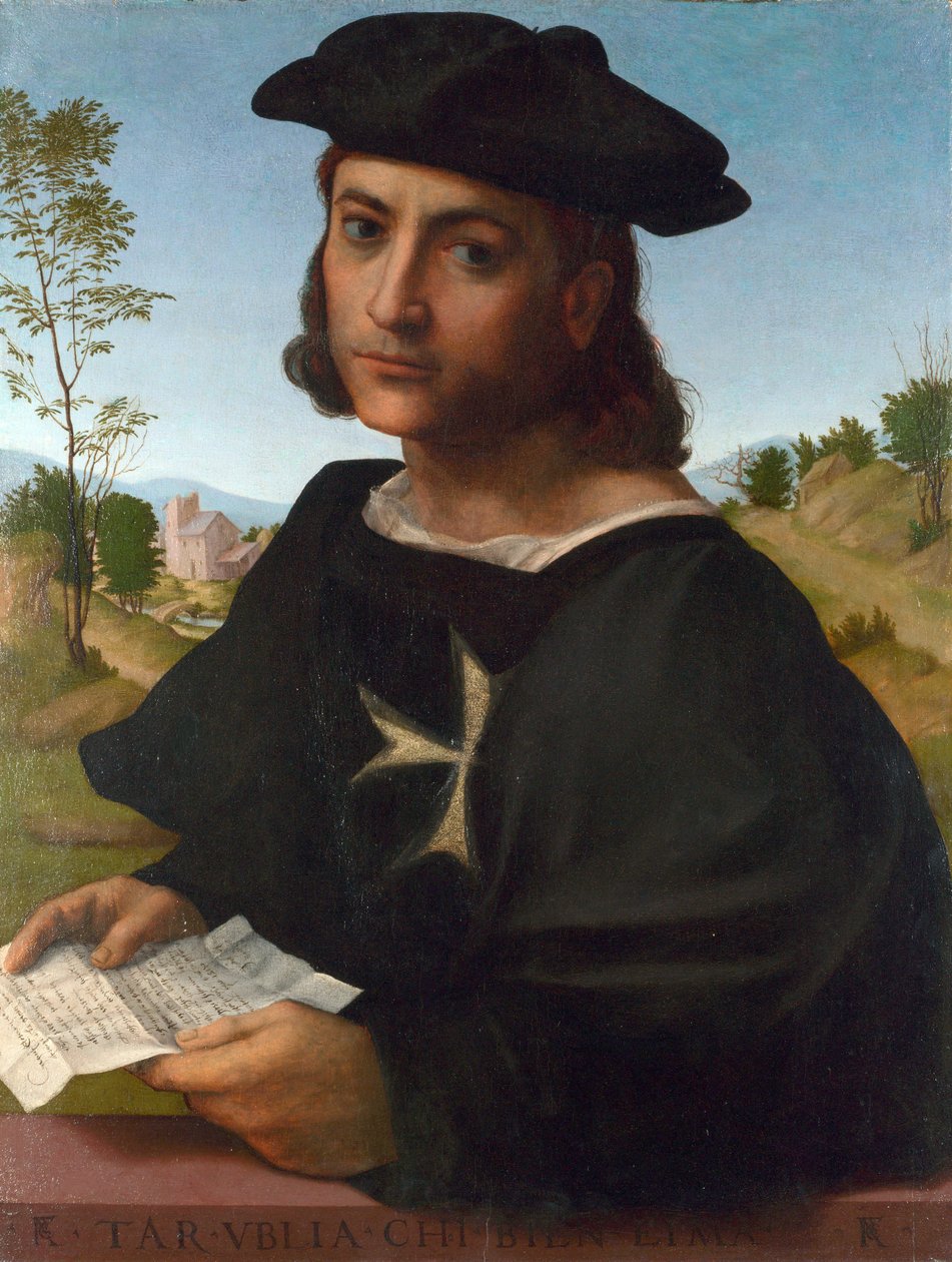 صورة لفارس رودس - بقلم فرانشيسكو دي كريستوفانو دي فرانسيابيجيو (Marcantonio Franciabigio ou Francia Bigio) (1482-1525) زيت على خشب 1514 المعرض الوطني ، لندن 60،3x45،7 بواسطة فرانشيسكو دي كريستوفانو فرانسيابيجيو