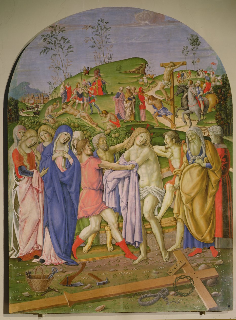 خلع يسوع ثيابه بواسطة Francesco di Giorgio (Attr. to) Martini