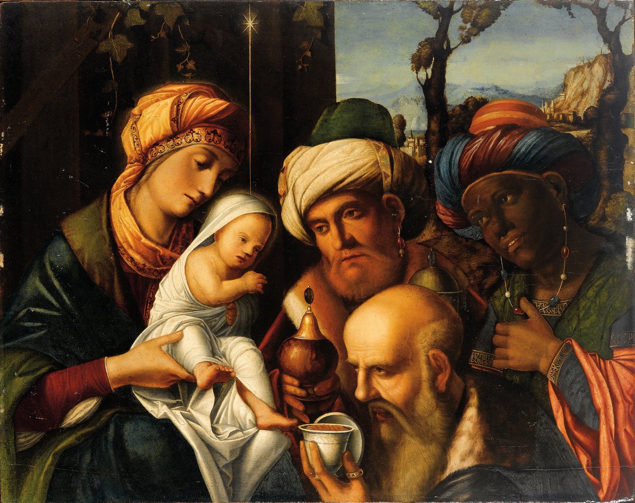 العشق من المجوس بواسطة Francesco di Simone da Santacroce