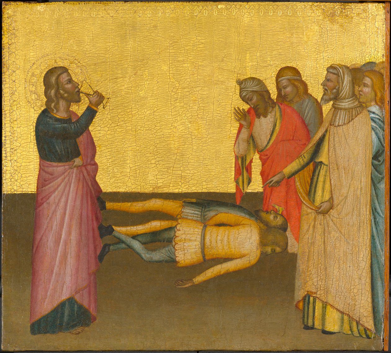 سانت جون الإنجيلي والكأس المسموم ، 1370-1380 (درجة الحرارة وورقة الذهب على اللوحة) بواسطة فرانشيسكيو غيسي
