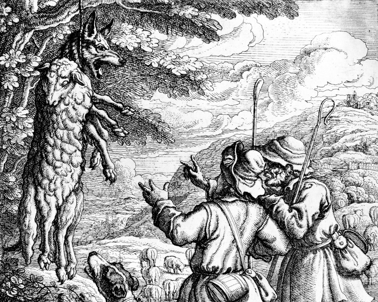 الذئب في ملابس الأغنام ، 1687 بواسطة فرانسيس بارلو