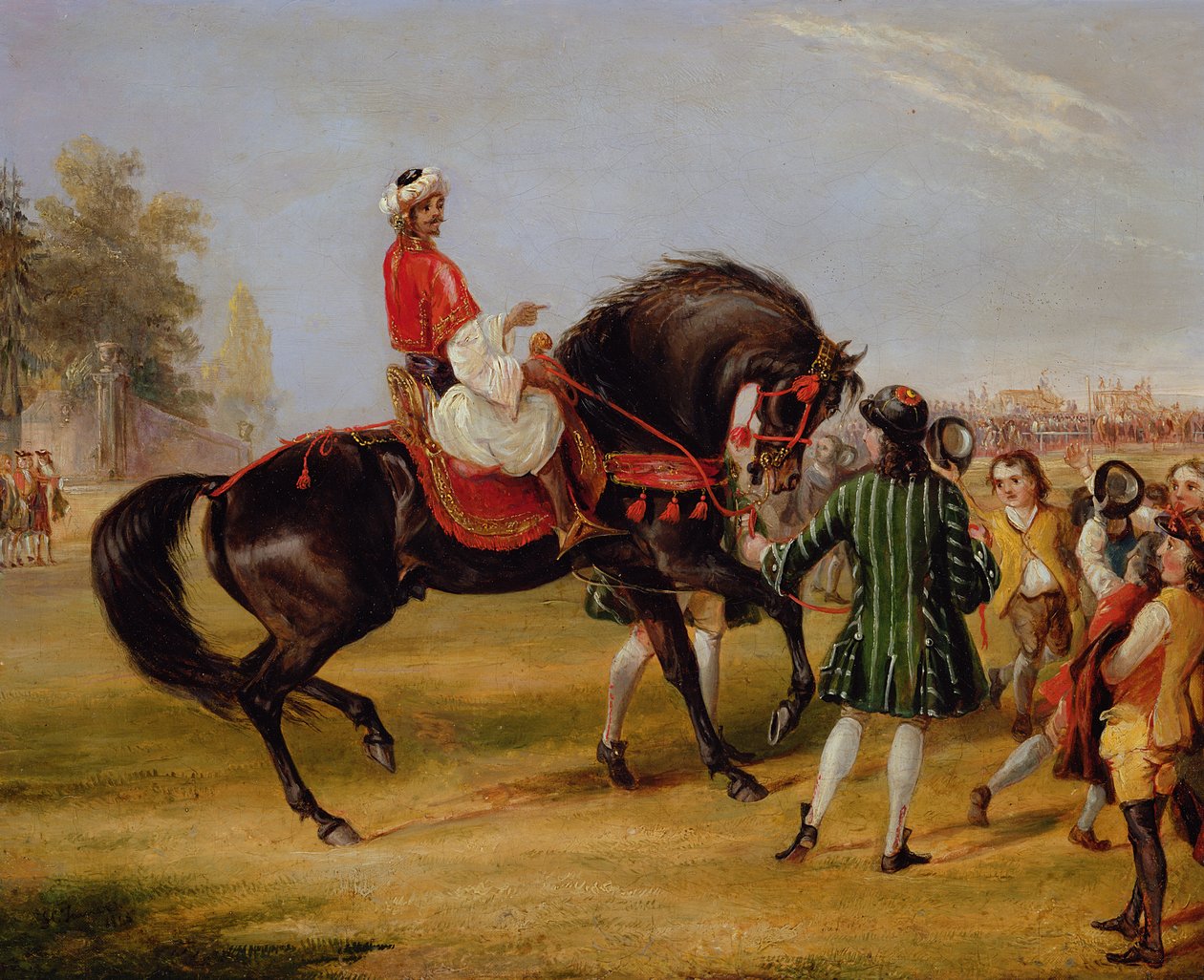 إيرل سكام جودلفين مع عربي ، 1845 (زوج إلى 378789) بواسطة فرانسيس كالكرافت تيرنر