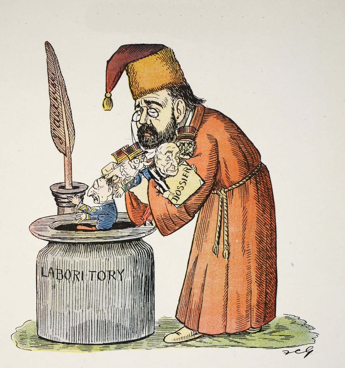 كل Z- و Done ، رسم توضيحي من الأبجدية Struwwelpeter ، الآية التي كتبها Harold Begbie (1871–1929) بواسطة فرانسيس كاروثرز جولد