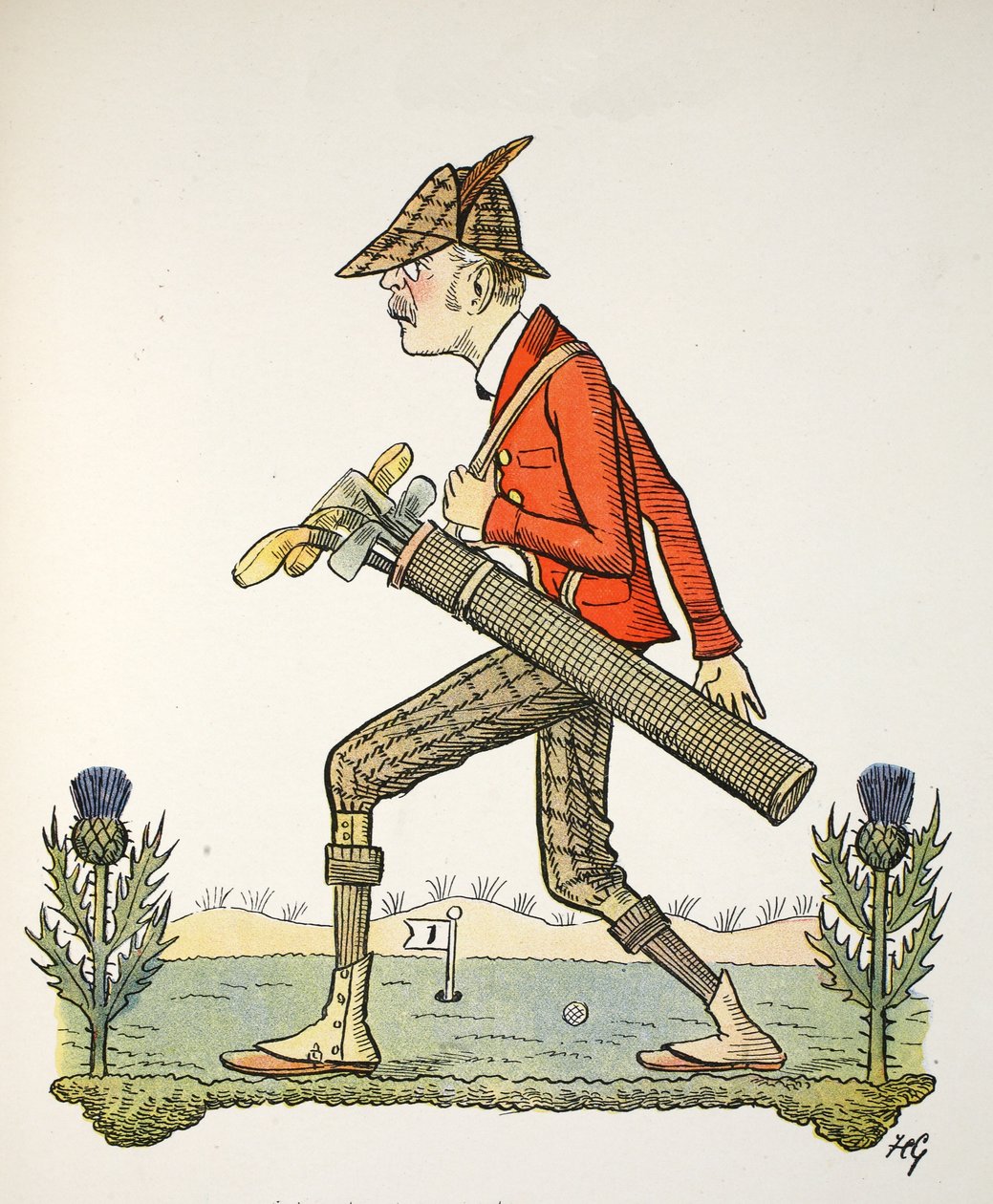 مقال غير محدد ، رسم توضيحي من الأبجدية Struwwelpeter ، الآية بقلم هارولد بيجي (1871–1929) بواسطة فرانسيس كاروثرز جولد