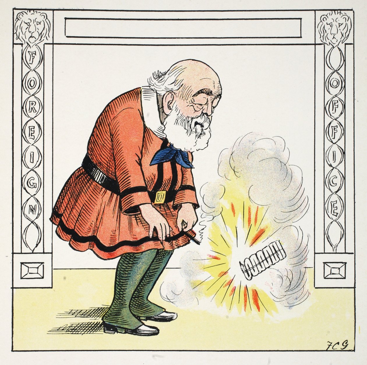 The Mark S ، رسم توضيحي من الأبجدية Struwwelpeter ، الآية التي كتبها Harold Begbie (1871–1929) بواسطة فرانسيس كاروثرز جولد