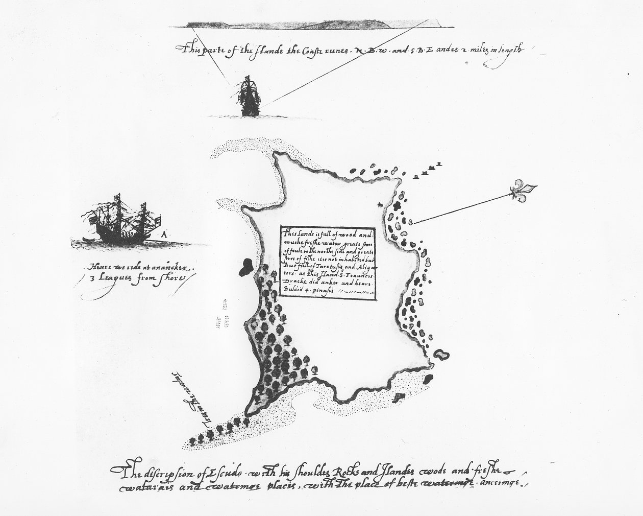 وصف Isla Escudo de Veraguas بقلم فرانسيس دريك بواسطة فرانسيس دريك