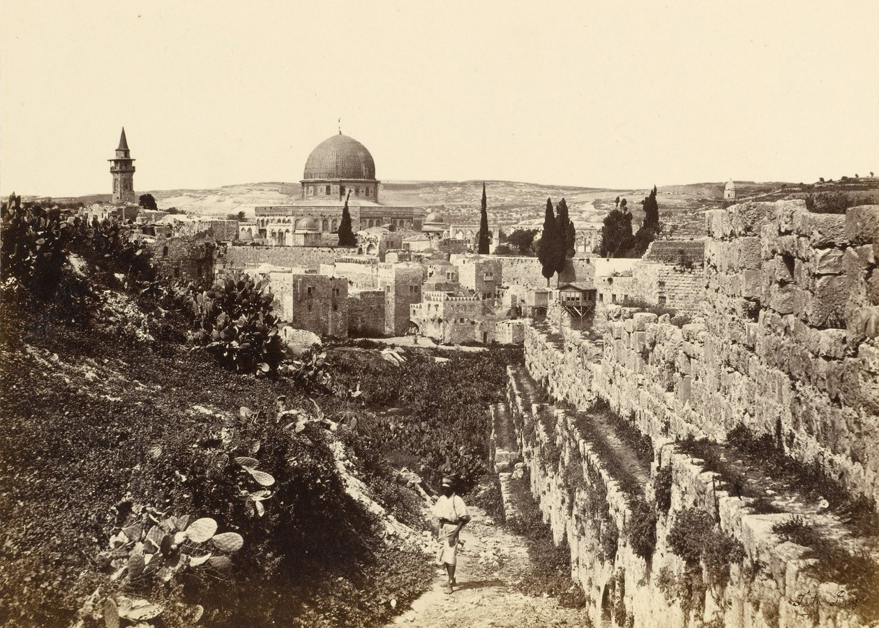 موقع معبد القدس من جبل صهيون بواسطة فرانسيس فريث
