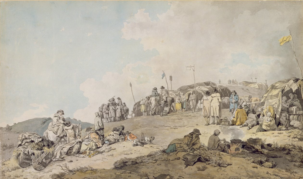 معرض دونيبروك ، 1782 (قلم وحبر ومرحاض على ورق) بواسطة فرانسيس ويتلي