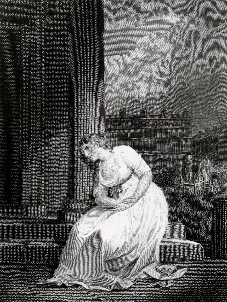 رسم توضيحي لطبعة دو روفيري من قصيدة أوليفر جولدسميث "القرية المهجورة" ، 1800 بواسطة فرانسيس ويتلي