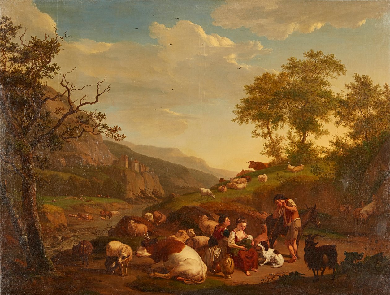 صورة بطول ثلاثة أرباع لسيدة شابة باللون الأبيض (زيت على قماش) بواسطة فرانسيس (Attr. To) Grant