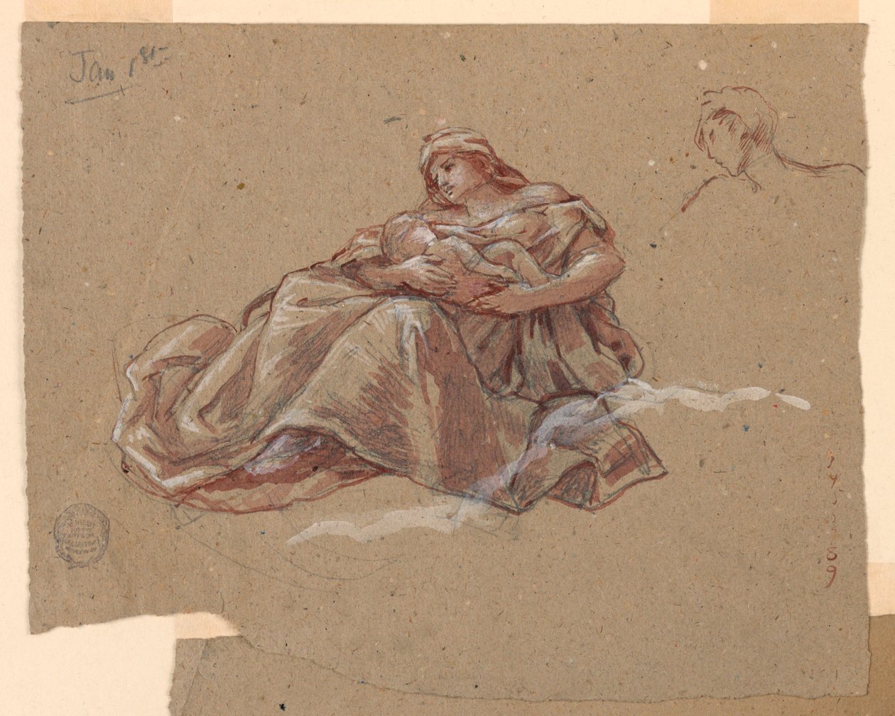 دراسة لـ "Charity،" St. Bartholomew's Church، New York، NY بواسطة فرانسيس أوغستوس لاثروب