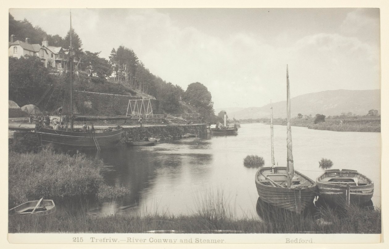 Trefriw-River Conway و Steamer بواسطة فرانسيس بيدفورد