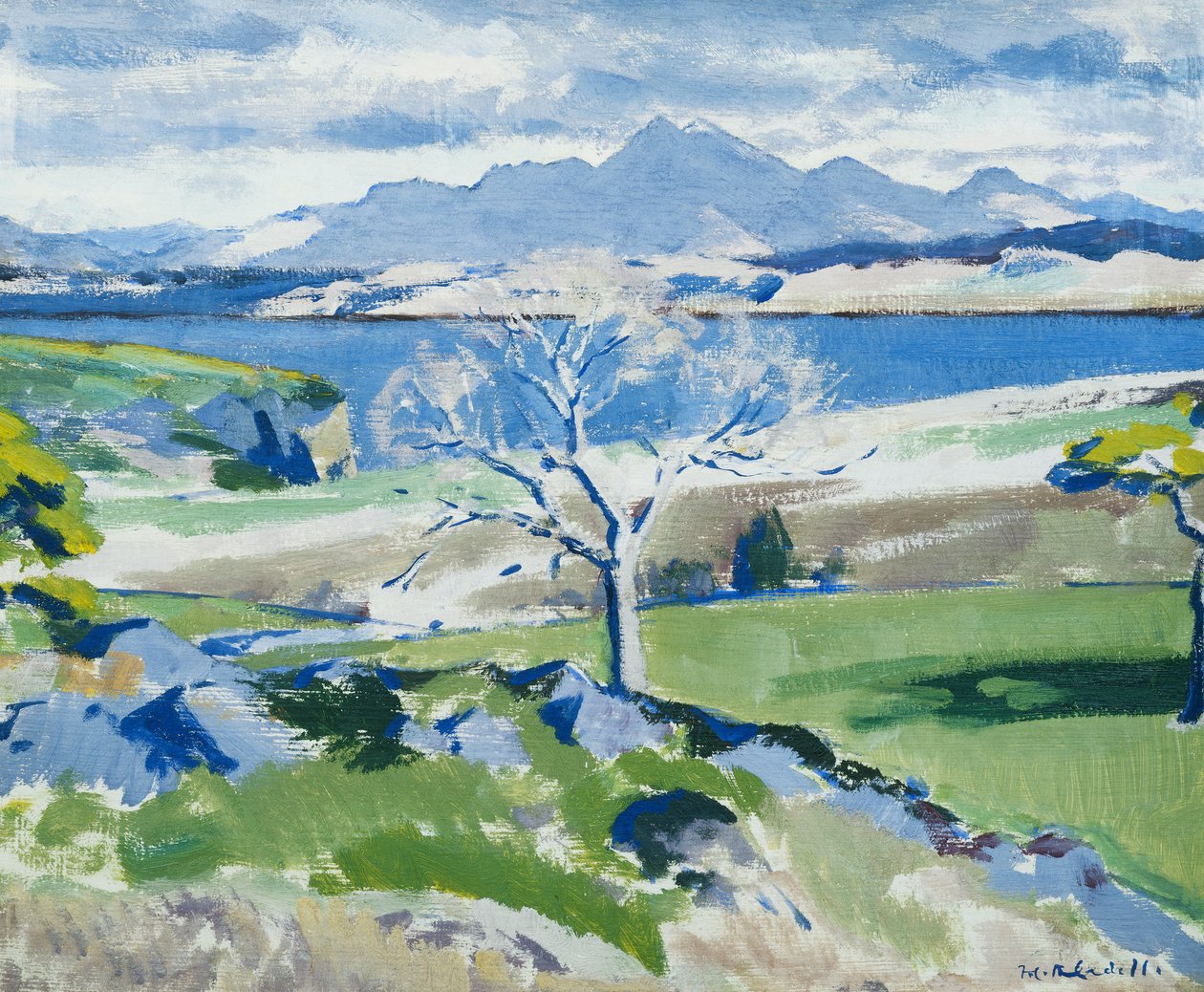 بن كروشان من Achnacraig ، Mull ، c. 1931 (زيت على لوح) بواسطة فرانسيس كامبل بويلو كاديل