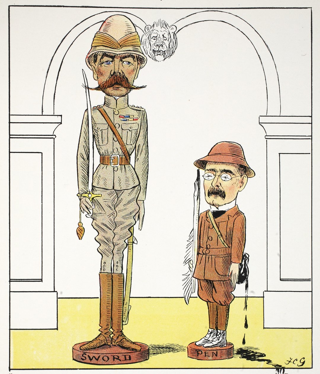 K ، k ، رسم توضيحي من الأبجدية Struwwelpeter ، الآية التي كتبها Harold Begbie (1871–1929) بواسطة فرانسيس كاروثرز جولد