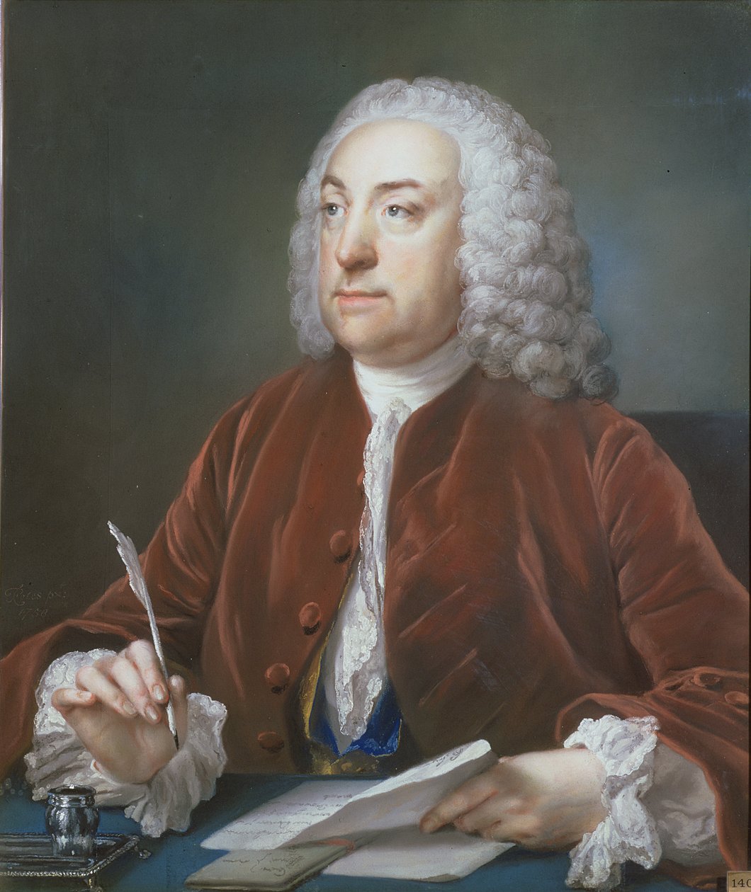 صورة لتايلور وايت ، أمين خزانة مستشفى Foundling ، 1758 (باستيل) بواسطة فرانسيس كوتس