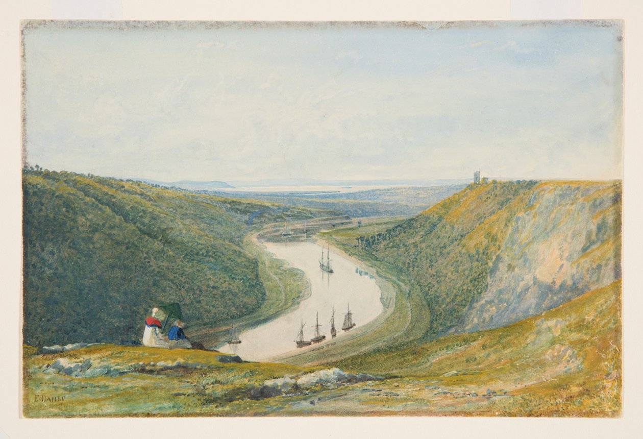 The Avon From Durdham Down ، حوالي عام 1821 (ألوان مائية ولون جسم على ورق) بواسطة فرانسيس دانبي