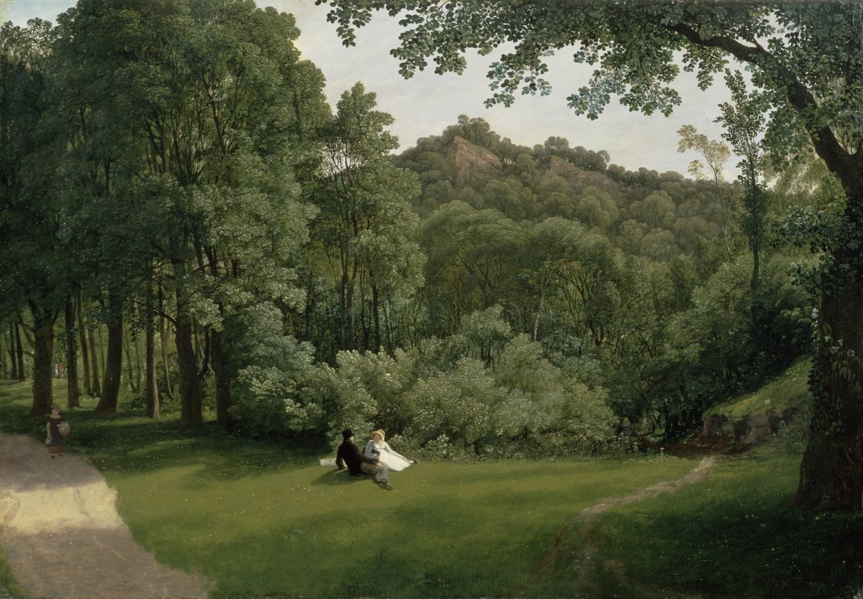 منظر لـ Blaise Castle Woods (زيت على لوح) بواسطة فرانسيس دانبي