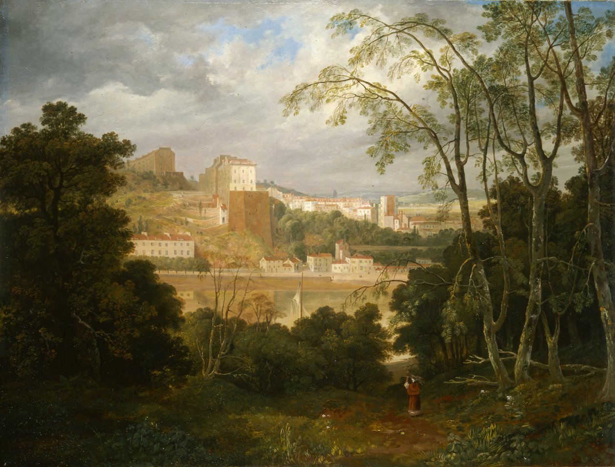 منظر لكليفتون من Leigh Woods ، حوالي 1818-20 (زيت على لوح) بواسطة فرانسيس دانبي