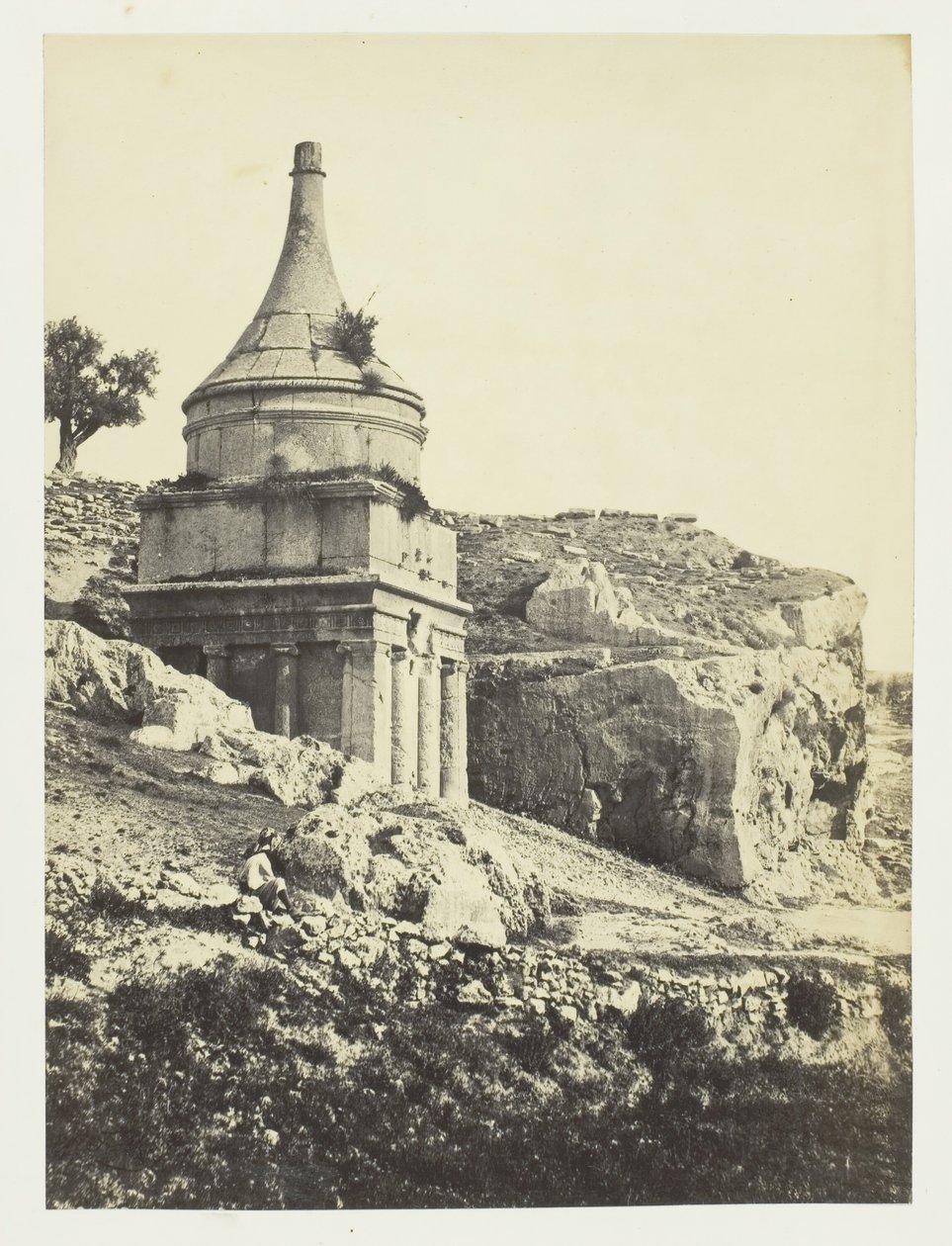 قبر أبشالوم ، القدس ، 1857. بواسطة فرانسيس فريث