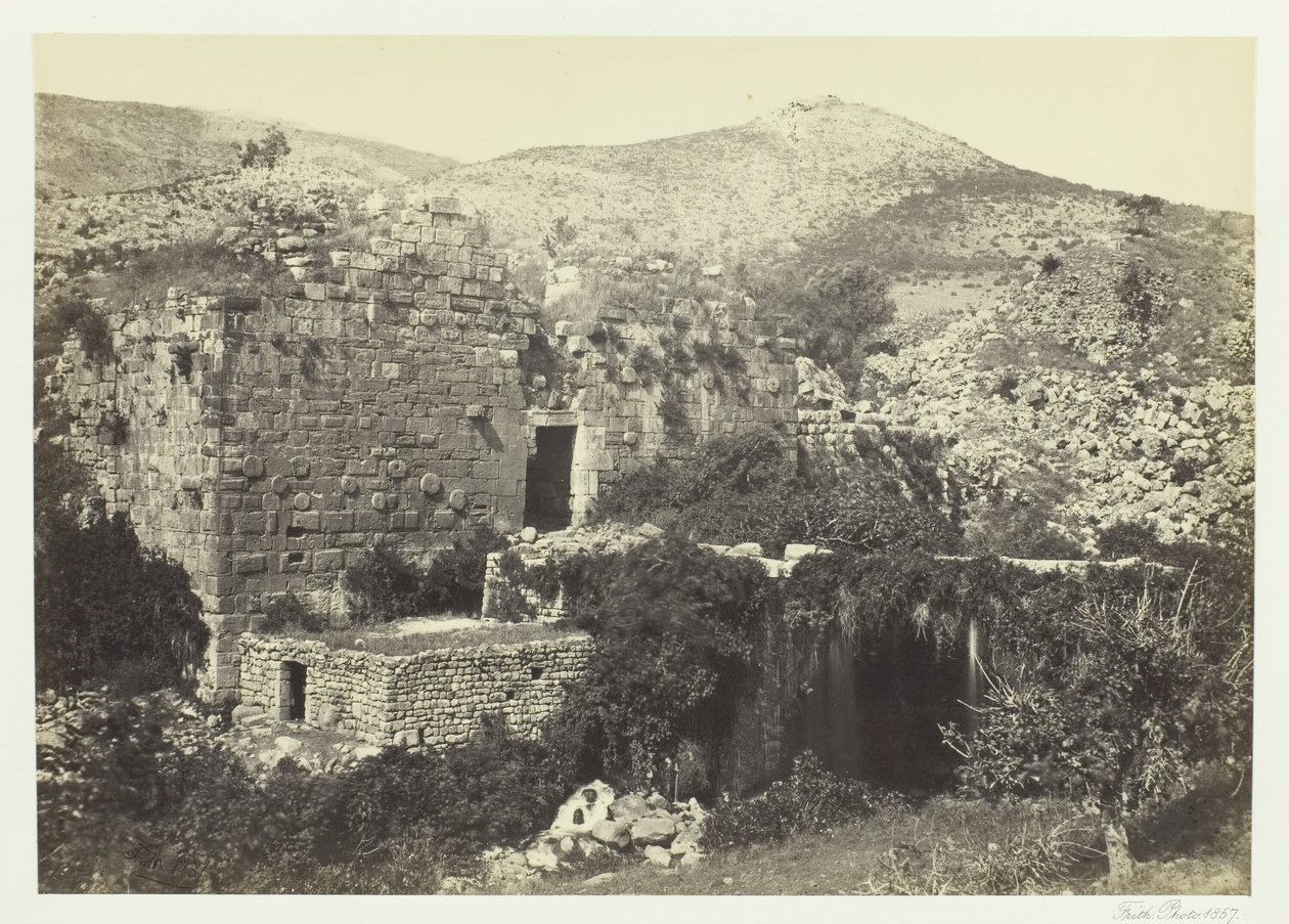 بانياس ، القيصرية القديمةفيليبي 1857. بواسطة فرانسيس فريث