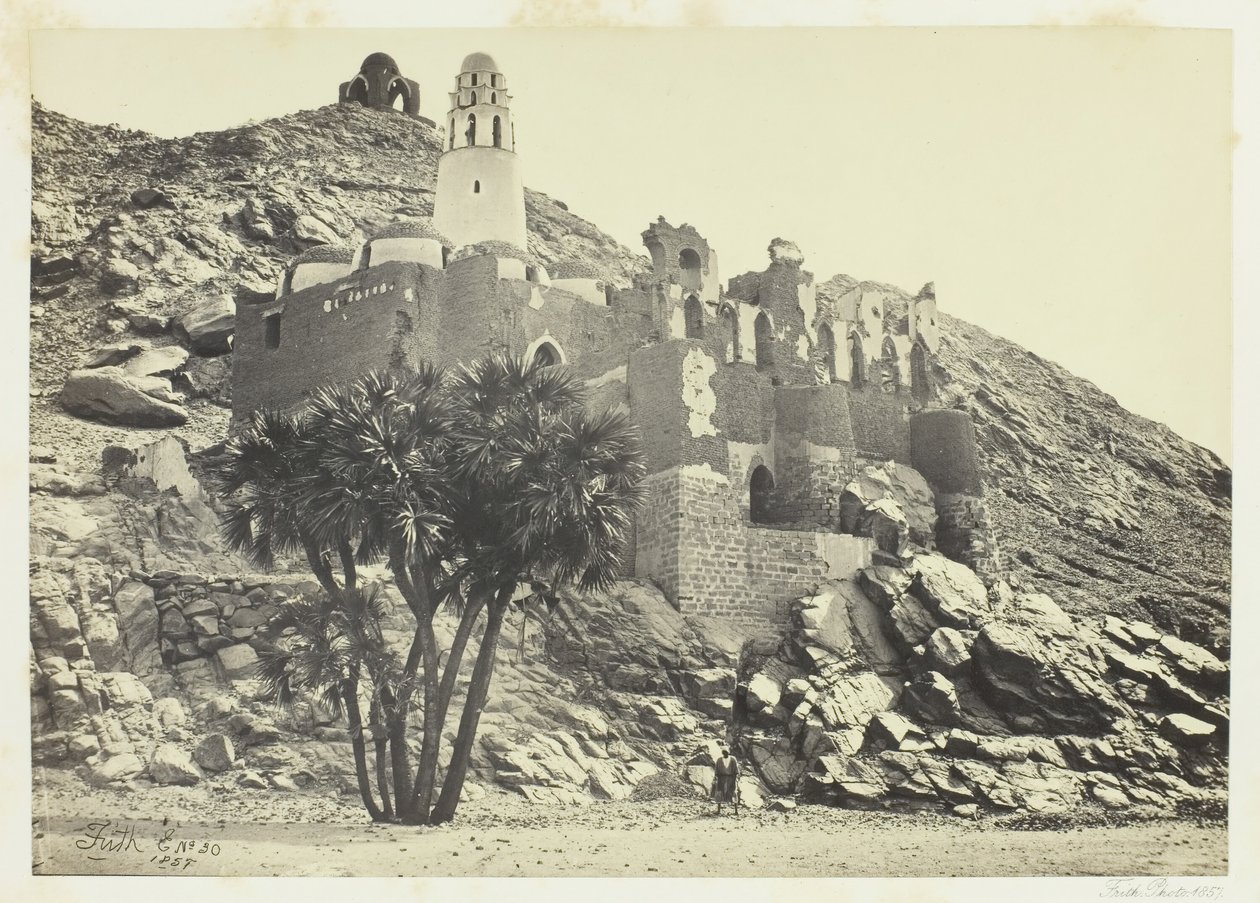 مسجد دوم النخيل والمهدم ، فيلو ، 1857. بواسطة فرانسيس فريث
