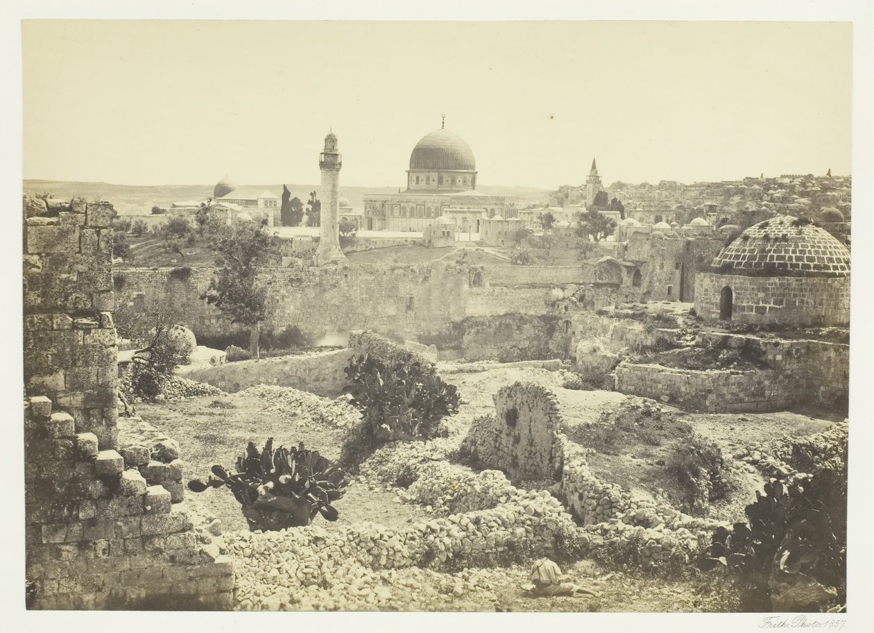 القدس من سور المدينة ، 1857. بواسطة فرانسيس فريث