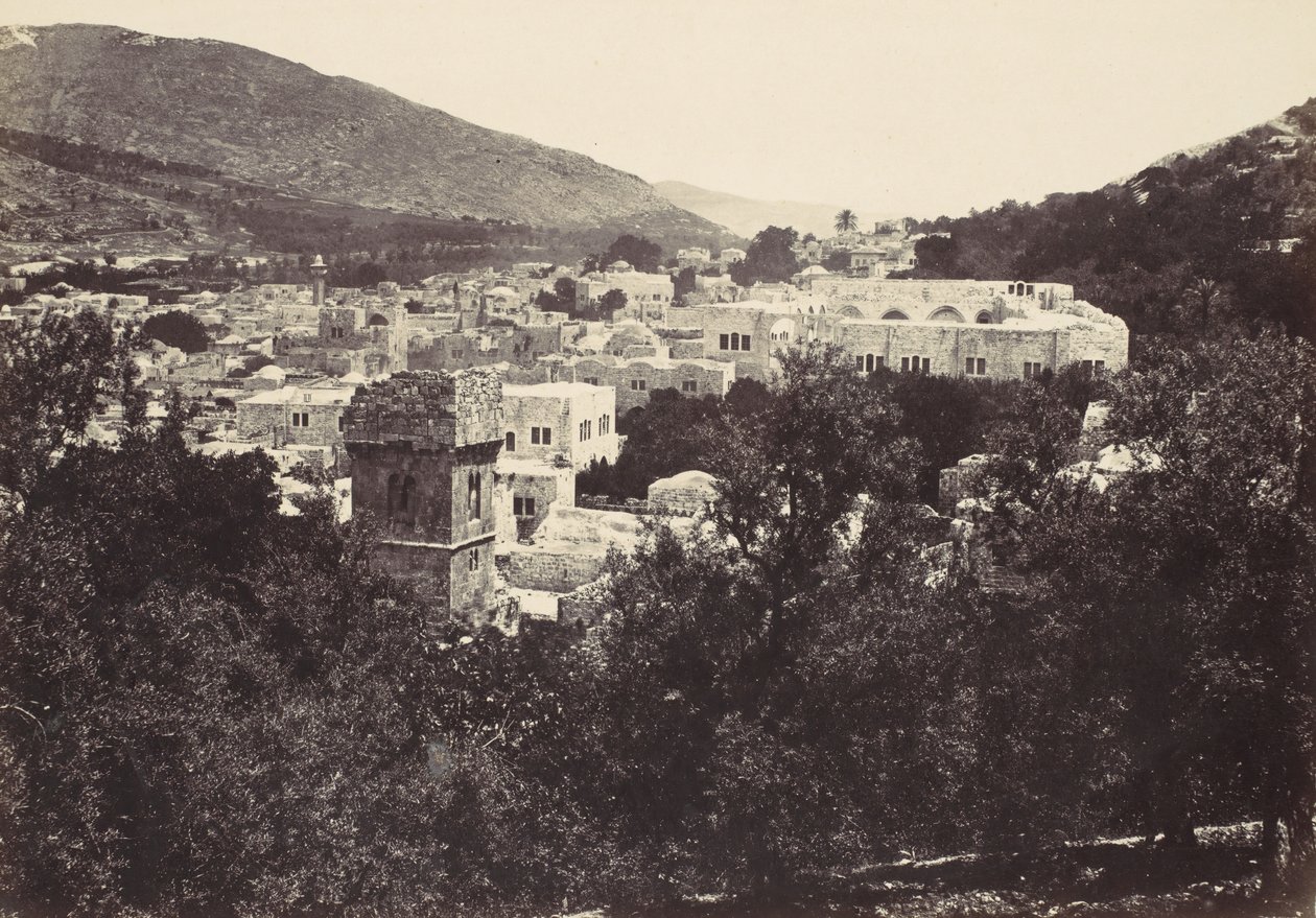 نابلس شكيم القديم 1857. بواسطة فرانسيس فريث