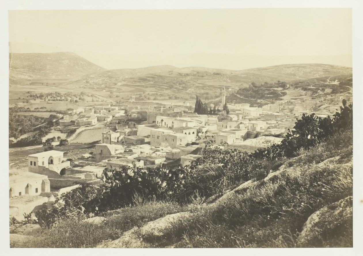 الناصرة ، من الشمال الغربي ، 1857. بواسطة فرانسيس فريث