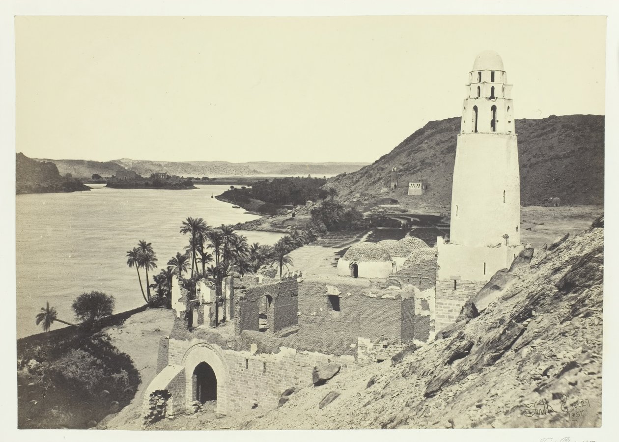 مسجد مدمر بالقرب من فيلو ، 1857. بواسطة فرانسيس فريث
