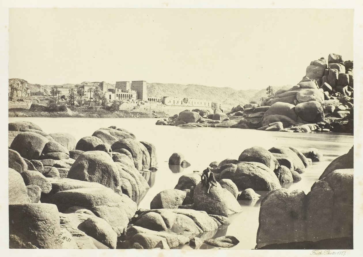 النهج إلى Philæ ، 1857. بواسطة فرانسيس فريث