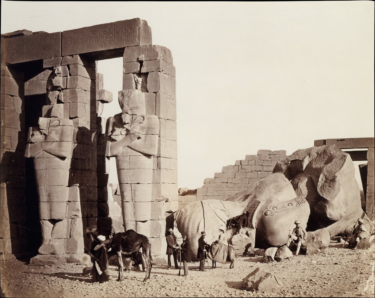 رمزيوم القرنة ، طيبة ، 1857. بواسطة فرانسيس فريث