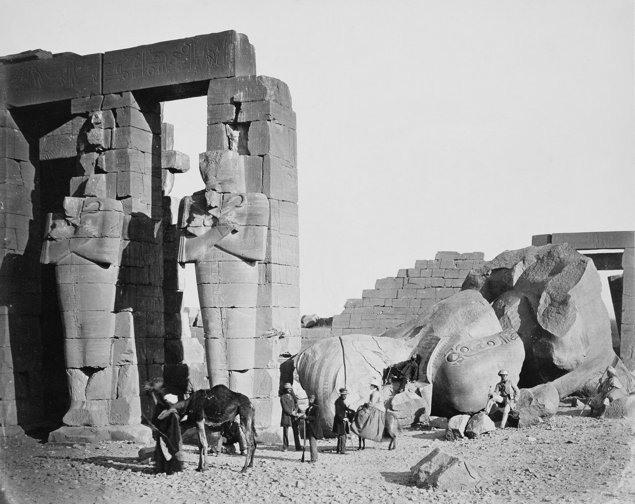 رمسيوم ، طيبة ، مصر ، 1858 بواسطة فرانسيس فريث